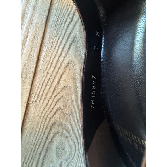 Stuart Weitzman Black Cheetah patten leather pumps - Picture 6 of 6